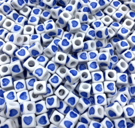 50 stuks blauw 7 mm