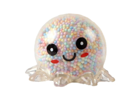 Squeeze ball Octopus 8cm. met licht