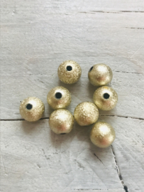 Glitter goud 50 stuks 8 mm