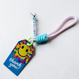 Sleutelhanger met cadeaulabel