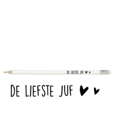 De liefste juf potlood wit