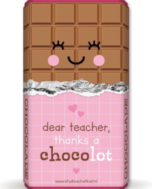 dear teacher thanks a CHOCOlot | chocoladewikkel