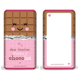 dear teacher thanks a CHOCOlot | chocoladewikkel