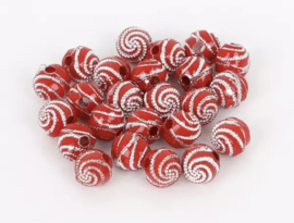 Swirl rood 50 stuks 8 mm