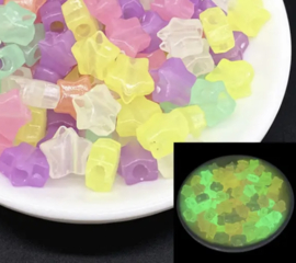 Glow in the dark naamsleutelhangers