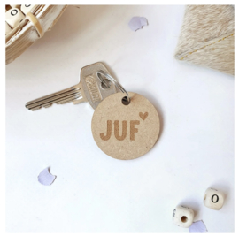 Juf sleutelhanger