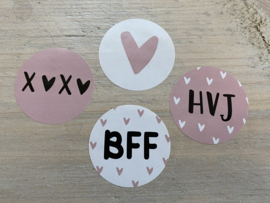 4x DELIG BFF SET SLUITSTICKER