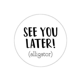 SEE YOU LATER SLUITSTICKER