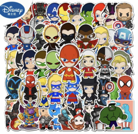 Animation superhero sticker