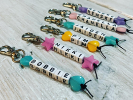 Glow in the dark name keychains