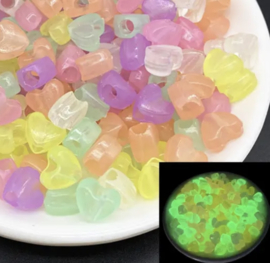 Glow in the dark naamsleutelhangers