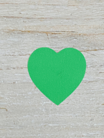 Sticker hart groen