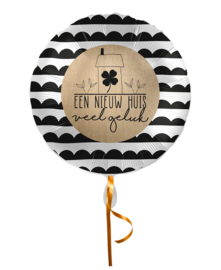 Een nieuw huis folieballon