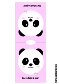 Knijpfruit wikkel PANDA ROZE