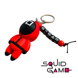 Squid game sleutelhanger  VIERKANT
