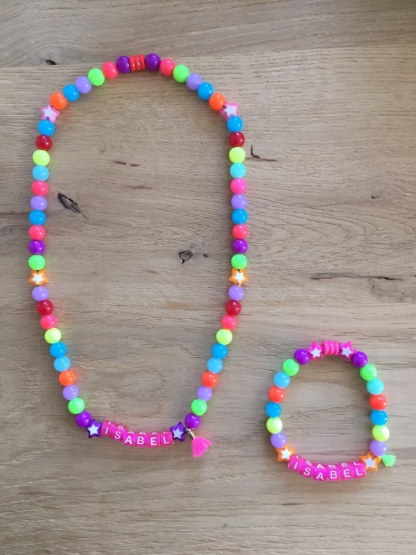 Ketting met armband Neon