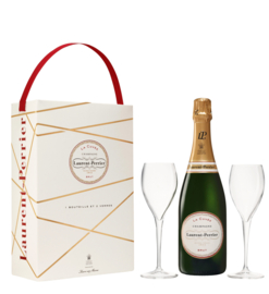 Laurent-Perrier Brut Coffret met 2 glazen - per stuk