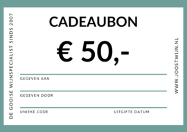 cadeaubon € 50,-