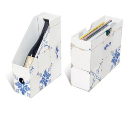 Wijn/ Magazine holder Dutch Tiles