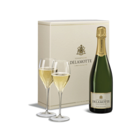 Delamotte Champagne Blanc de Blancs Cadeaubox met 2 glazen