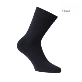 Katoenen sokken - APOLLO CASUAL - badstofzool -3 PAAR - zwart