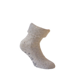 Wollen sokken - HOME - ANTI SLIP - Beige
