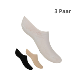 KATOEN - Teckel Naadloze Invisible Sneaker - Siliconen Hiel
