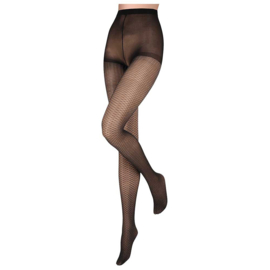 FANTASY - SARLINI 40DEN Net Lurex - Zwart Zilver