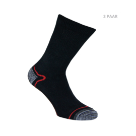 Katoenen sokken - HIKING -antipress boord -  3 PAAR - mix 2