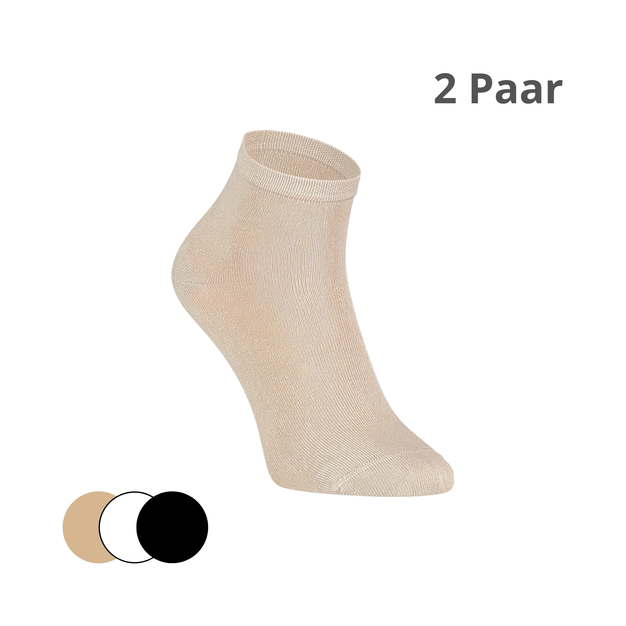 Bamboe sokken - Quarter CROSS -2 PAAR