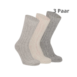 Wollen Sokken - Apollo Noorse Sokken Dames - 3 PAAR