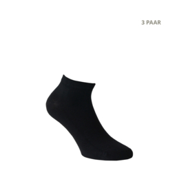 Bamboe sokken - CROSS - 3 PAAR - zwart
