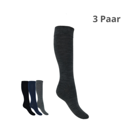Merino Wol - Apollo Naadloze Kniekousen - 3 Paar