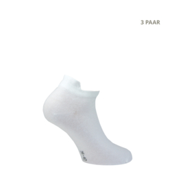 Katoenen sokken - SNEAKER - 3 PAAR - wit