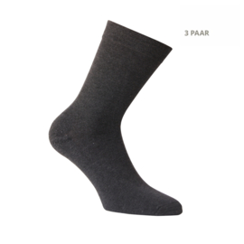 Katoenen sokken - APOLLO CASUAL - badstofzool -3 PAAR - Antraciet