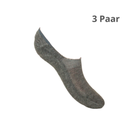 Bamboe - Apollo Invisible Sneaker met Badstof Zool - 3 Paar