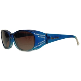 Overzet zonnebril - FIGURETTA - S (300) - blauw met steentjes