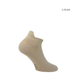 Katoenen sokken - SNEAKER - 3 PAAR - zand