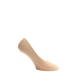 Katoenen sokken - SNEAKER INVISIBLE -  rondom GEL - beige