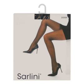 FANTASY - SARLINI 20DEN Polkadot - Zwart