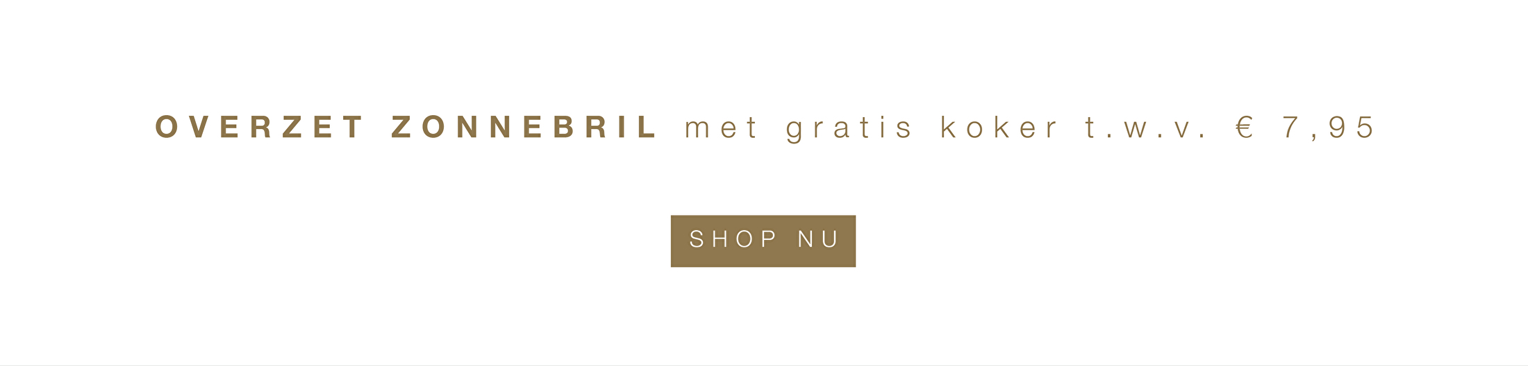 Overzet zonnebril aanbieding