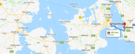 Ticket für die Öresundbrücke, die Brücke zwischen Dänemark und Schweden