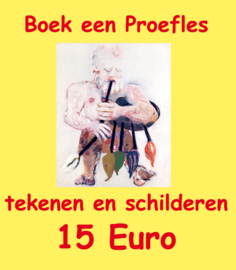 Proefles tekenen en schilderen