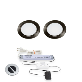 LVSET2CHIEZB Chip emotion led sets Zwart