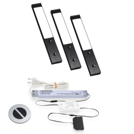 LVSET3RGEZB Rettangolo emotion led sets Zwart