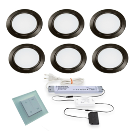 LVSET6CHIEZW Chip emotion led sets Zwart