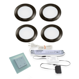 LVSET4CHIEZW Chip emotion led sets Zwart