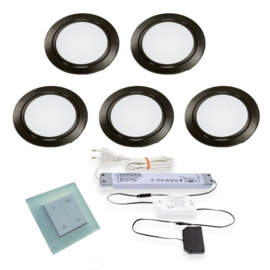 LVSET5CHIEZW Chip emotion led sets Zwart