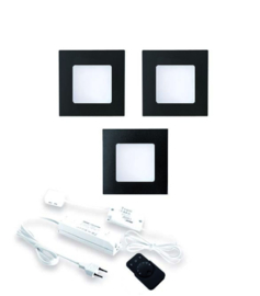 LVSET3FQ68DZ Fq-68 led met dimmer zwart