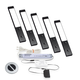 LVSET5RGEZB Rettangolo emotion led sets Zwart